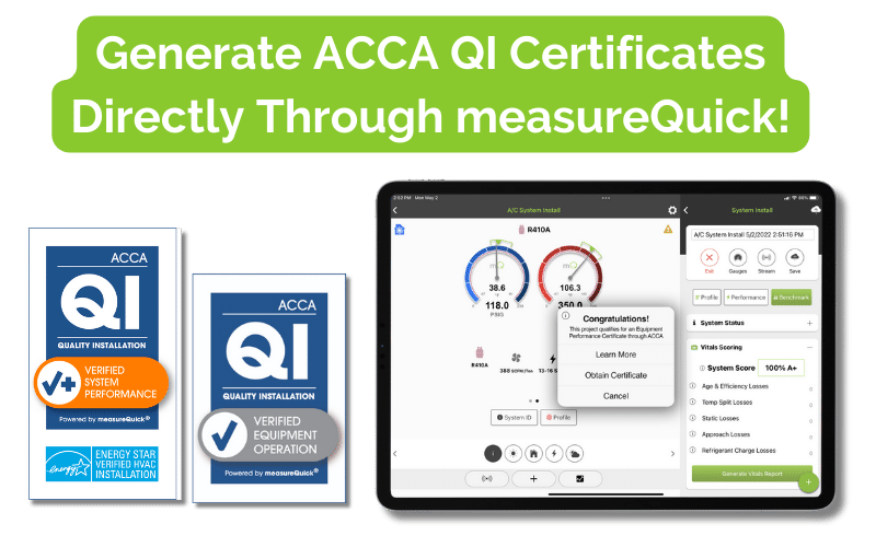 Generate ACCA Certificates Through measureQuick