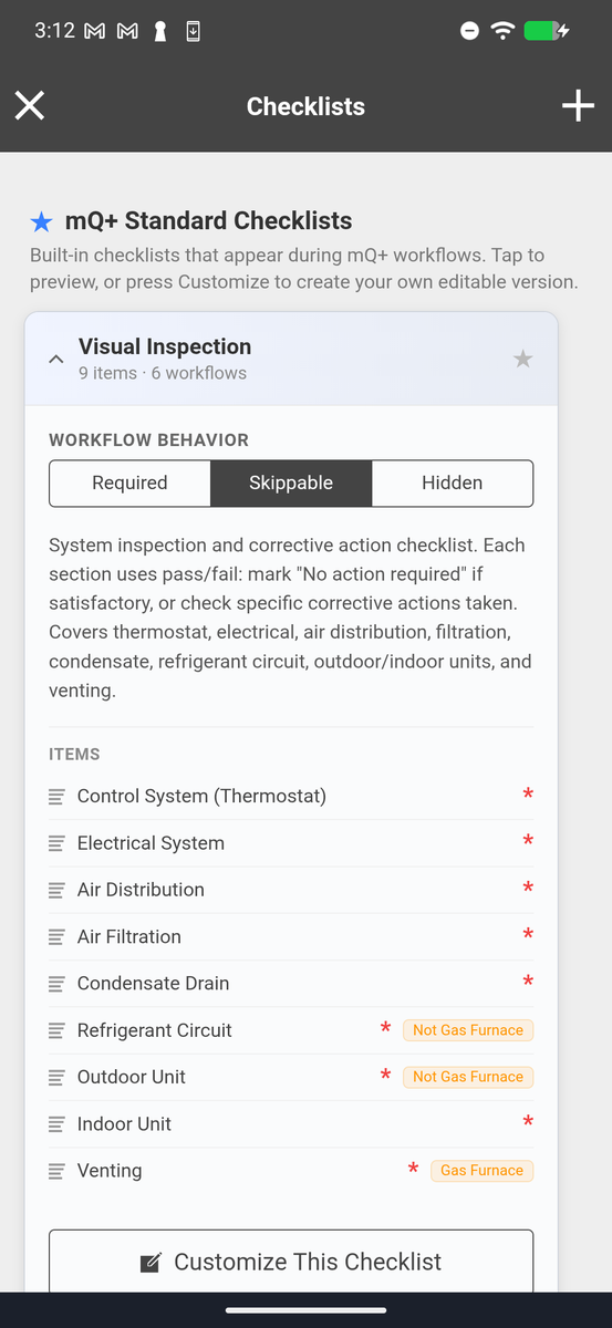 Companywide Checklist Builder with photo and video requirements in measureQuick
